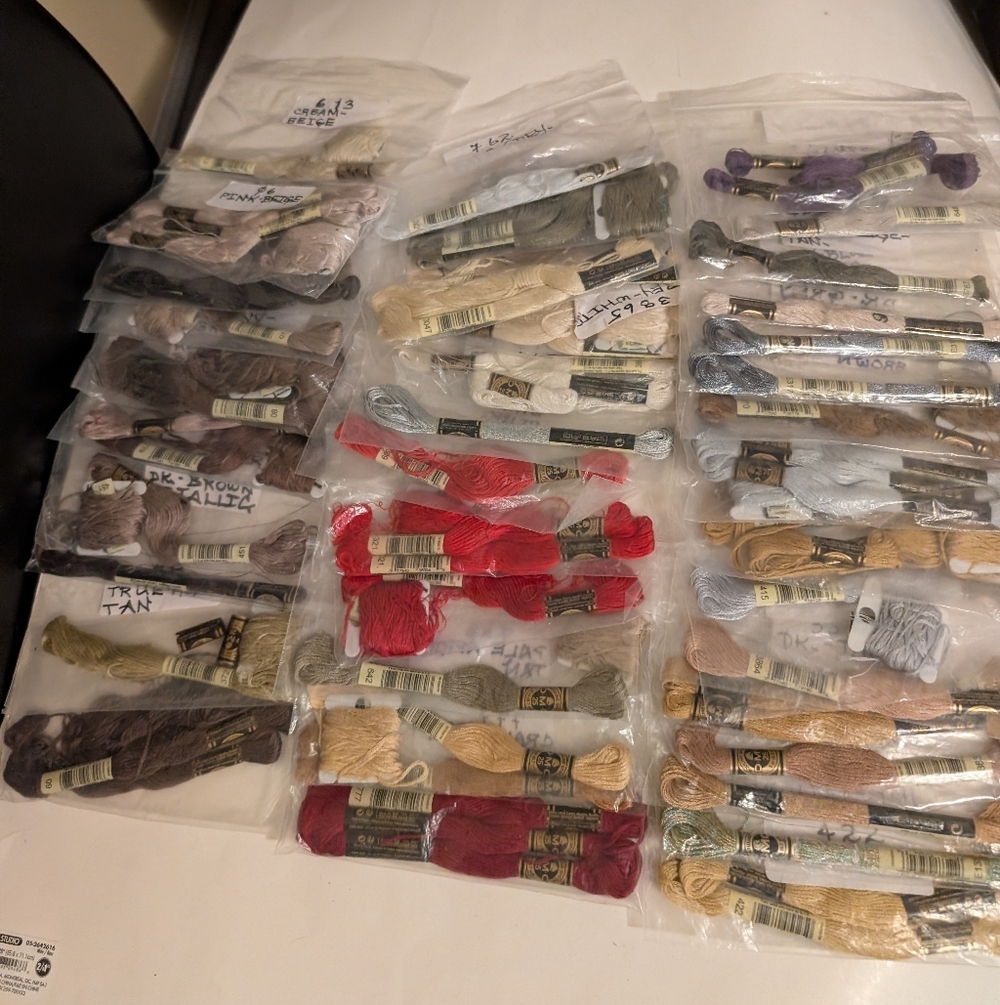 DMC Vibrant Embroidery Floss Set Over 60 Items